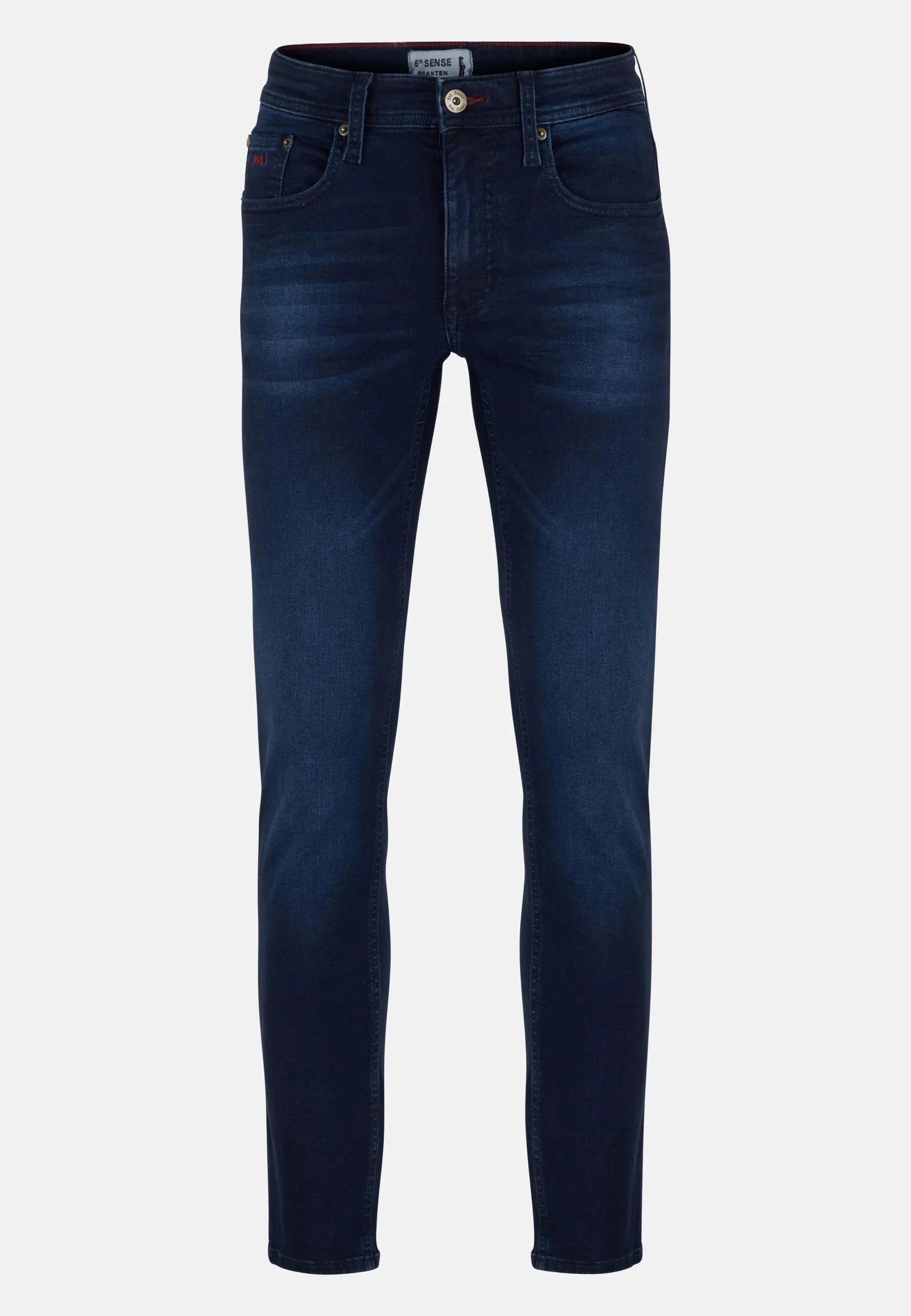 6th Sense Braxten Stretch Straight Cut Jeans - Blue Black