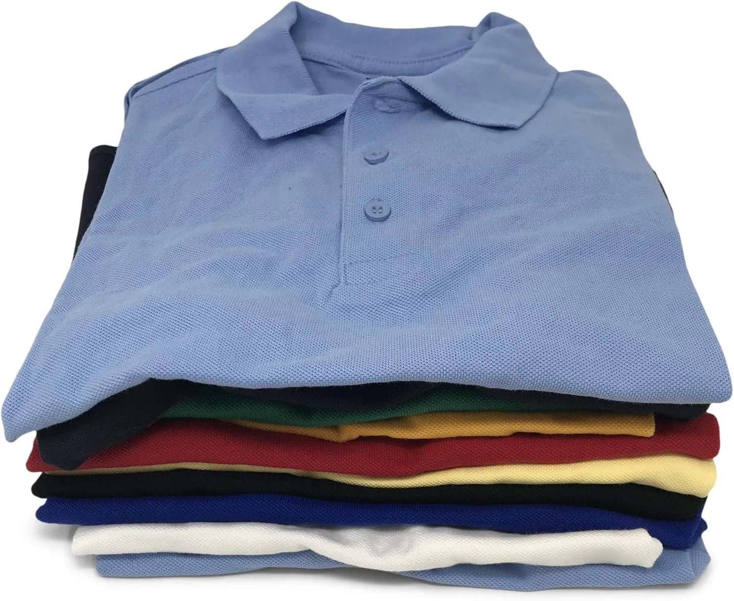 Andrew Scott Kids| Boys' Girls Long Sleeve Pique Polo Shirts | School Uniform Polo Shirts | Multi Packs