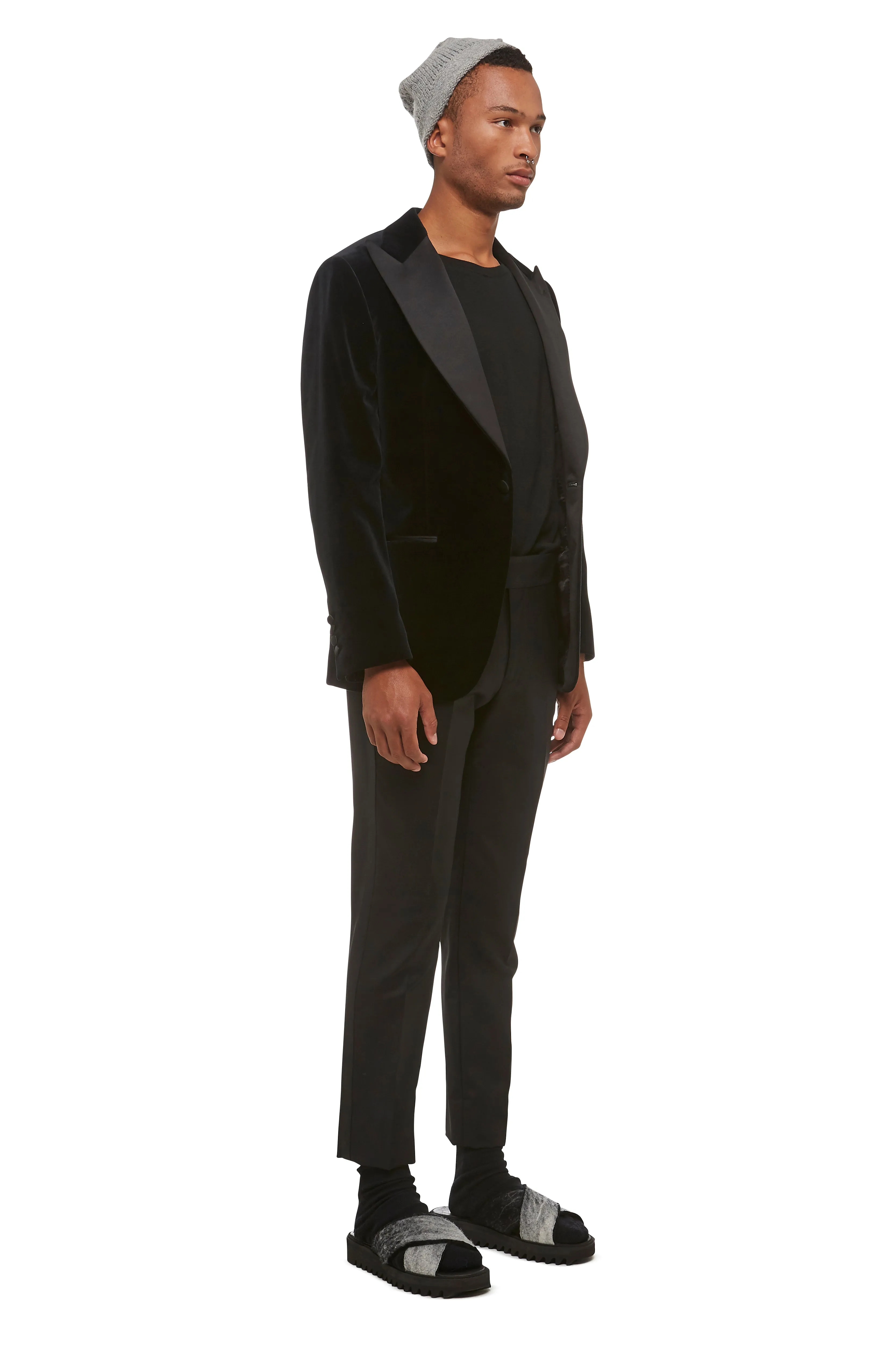 Black Velvet Tuxedo Blazer