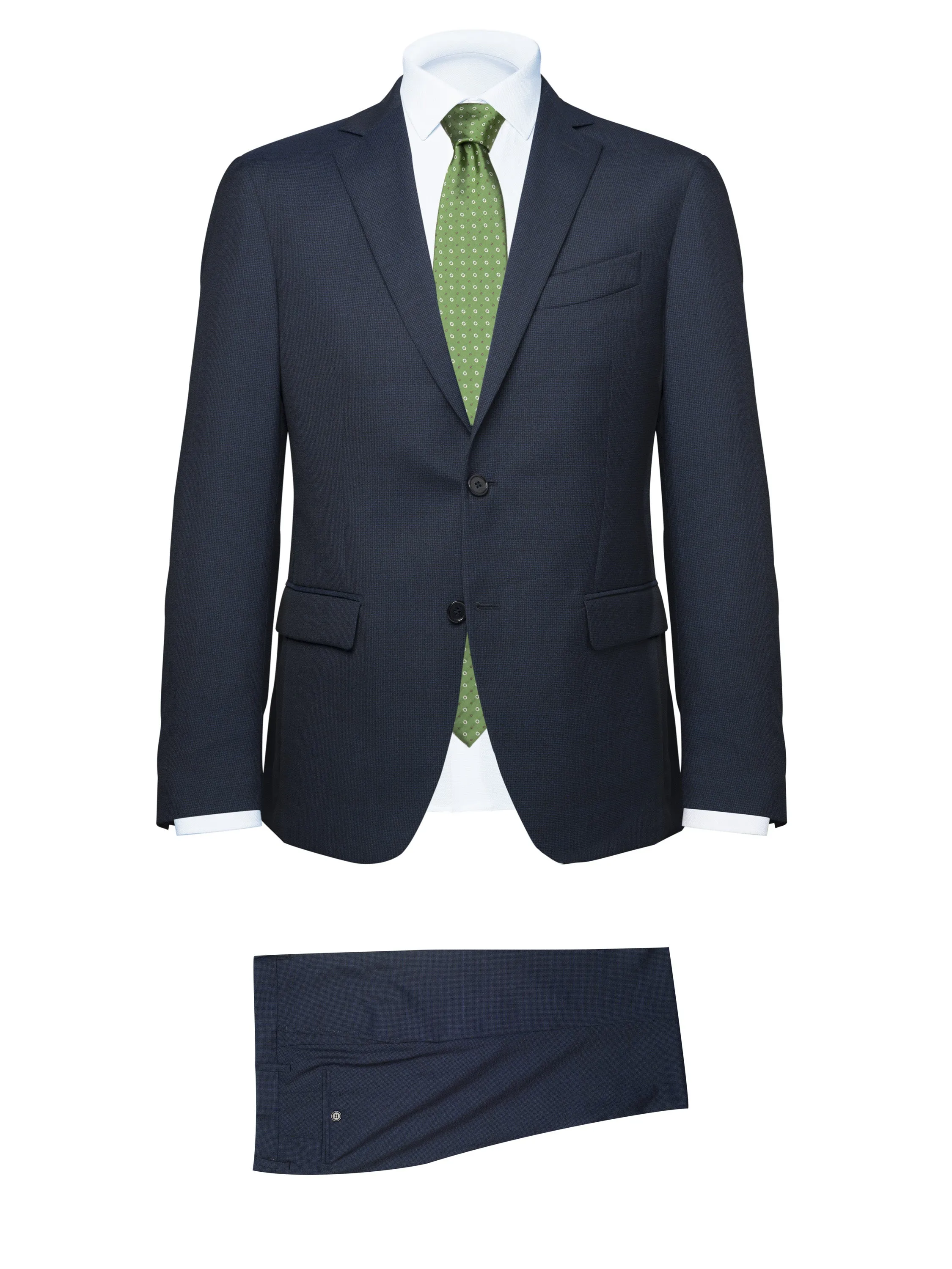 Blue "Microfantasia" Suit by Marzotto