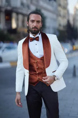 Carey White & Camel Tuxedo