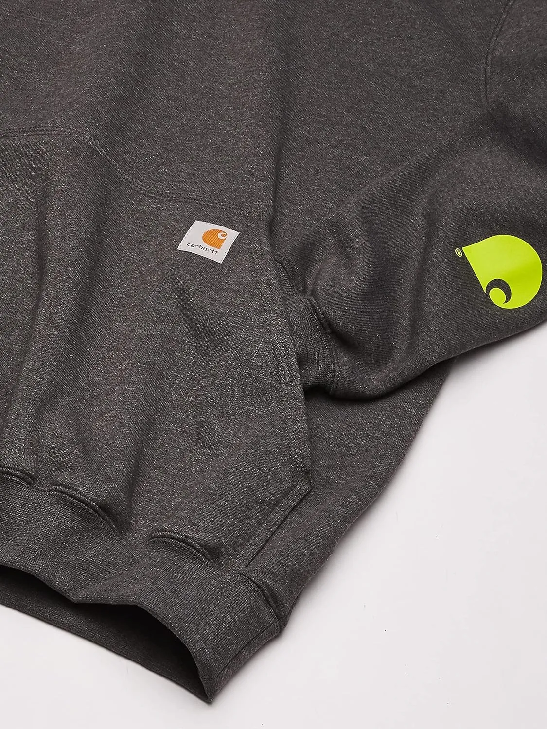 Carhartt Men's Midweight Signature Sleeve Logo Hooded Sweatshirt