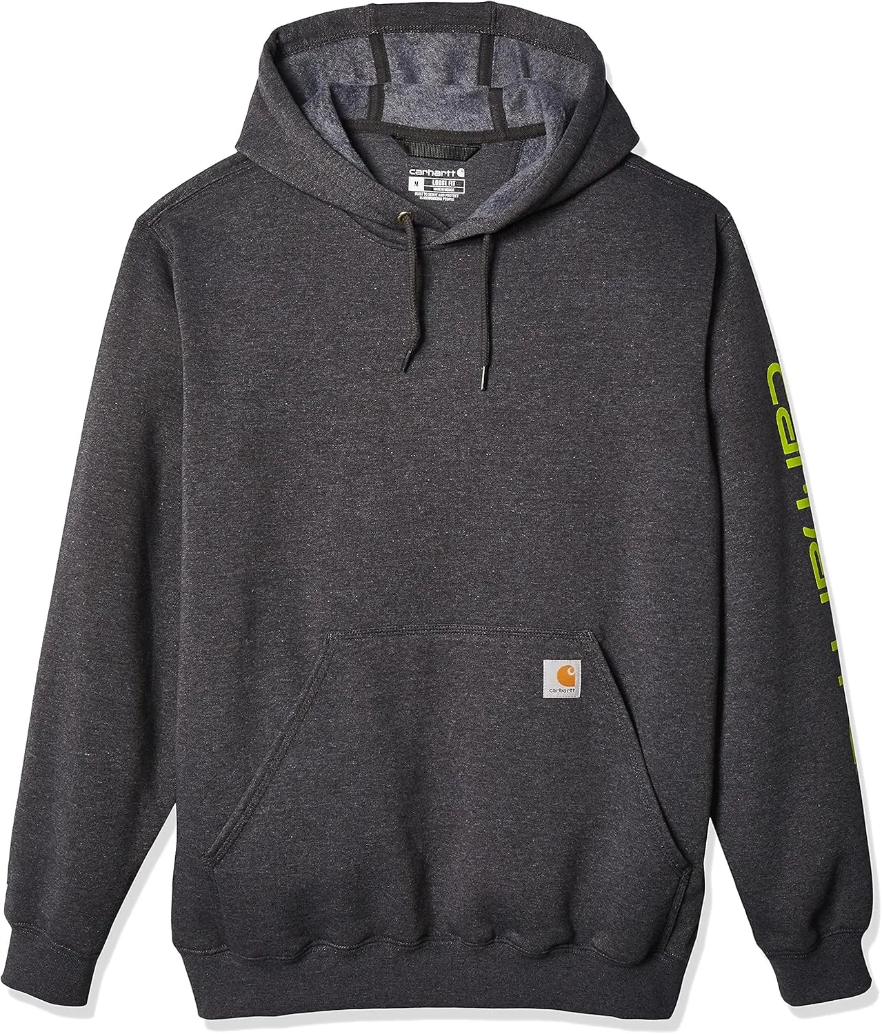 Carhartt Men's Midweight Signature Sleeve Logo Hooded Sweatshirt