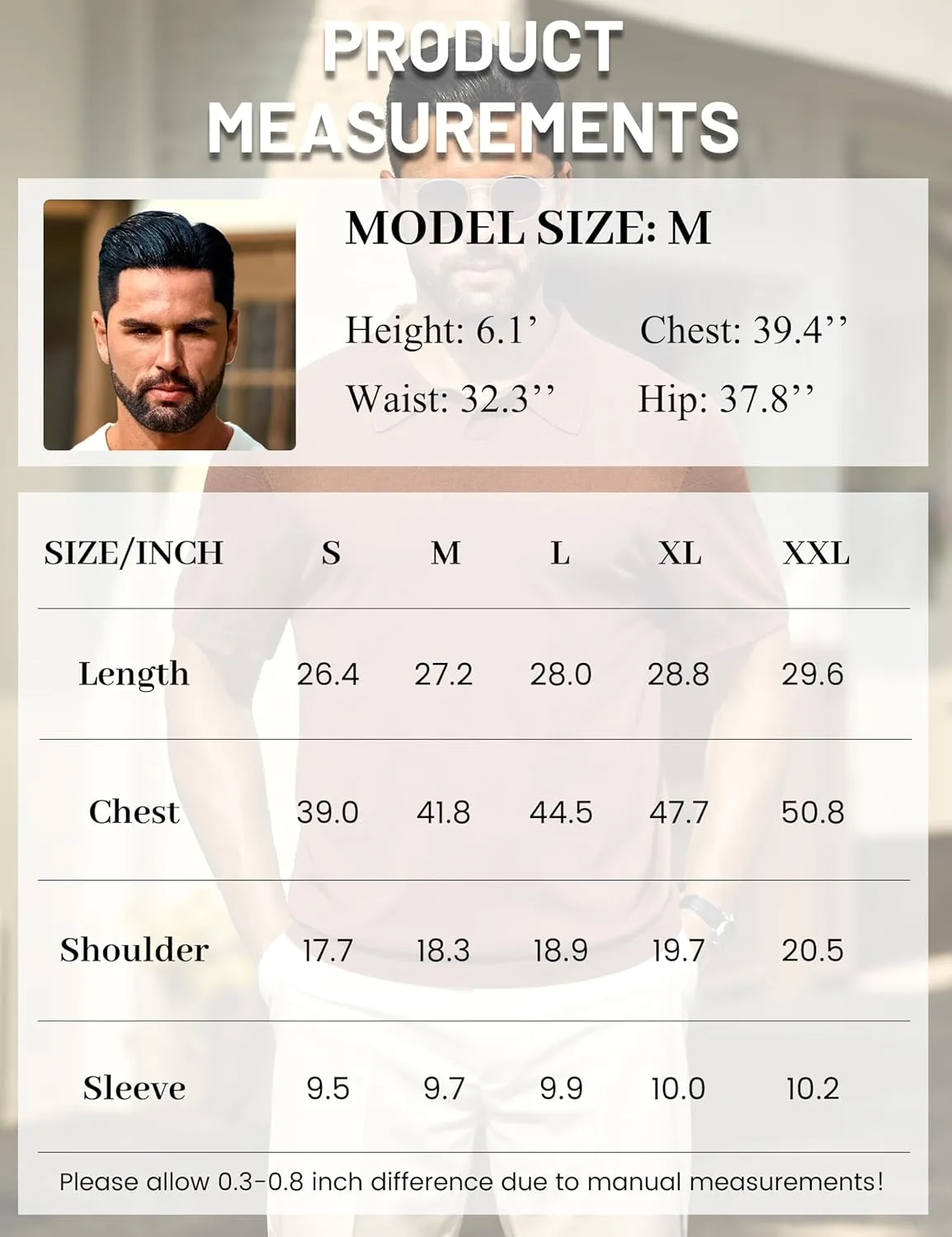 Cotrasen Mens Knit Polo Shirts V Neck Short Sleeve Stretch Ribbed Knitted Polo T Shirt Casual Summer Collared Shirts
