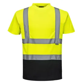 Custom Class 2 Safety T-Shirt Two Tone With Black Bottom