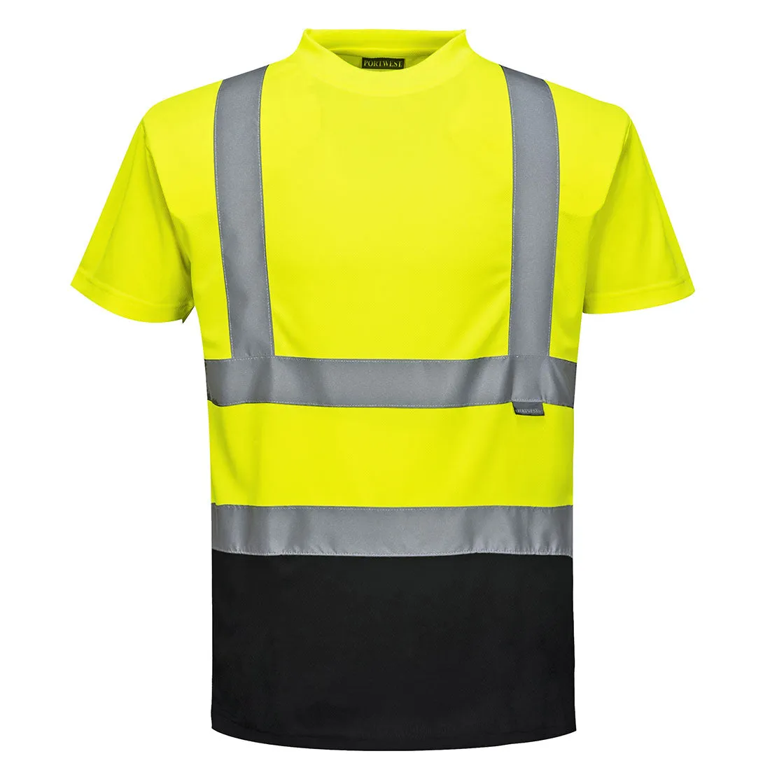 Custom Class 2 Safety T-Shirt Two Tone With Black Bottom