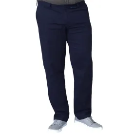 D555 Mens Bruno Big & Tall Kingsize Stretch Chino Trousers - Indigo