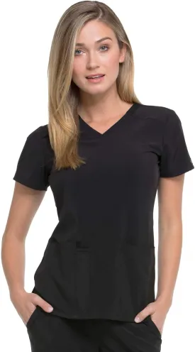 Dickies Women's Scrub Top V-Neck Top with 2 Pockets, Moisture Wicking and 360 Stretch Fabric - DK615