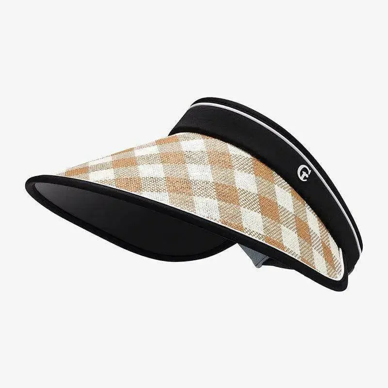 Elevate Your Wardrobe with the Eco-Chic Plaid Natural Grass Sun Hat