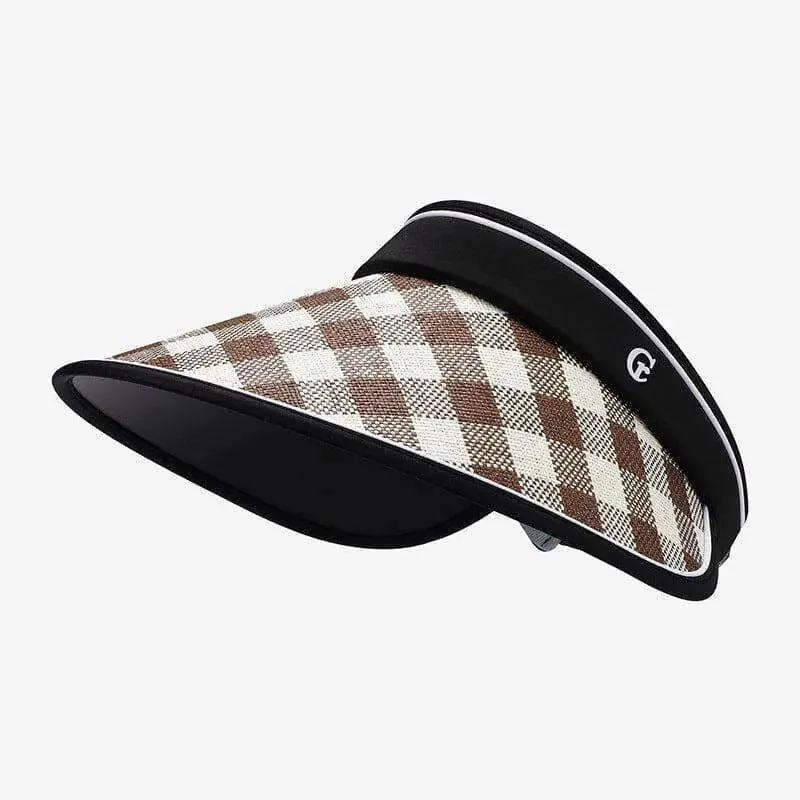 Elevate Your Wardrobe with the Eco-Chic Plaid Natural Grass Sun Hat