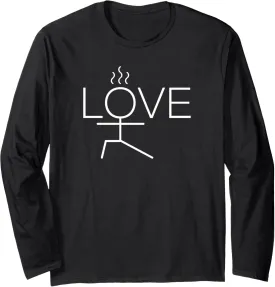 Hot Yoga Shirts For Women Girls Love Yoga Themed Long Sleeve T-Shirt
