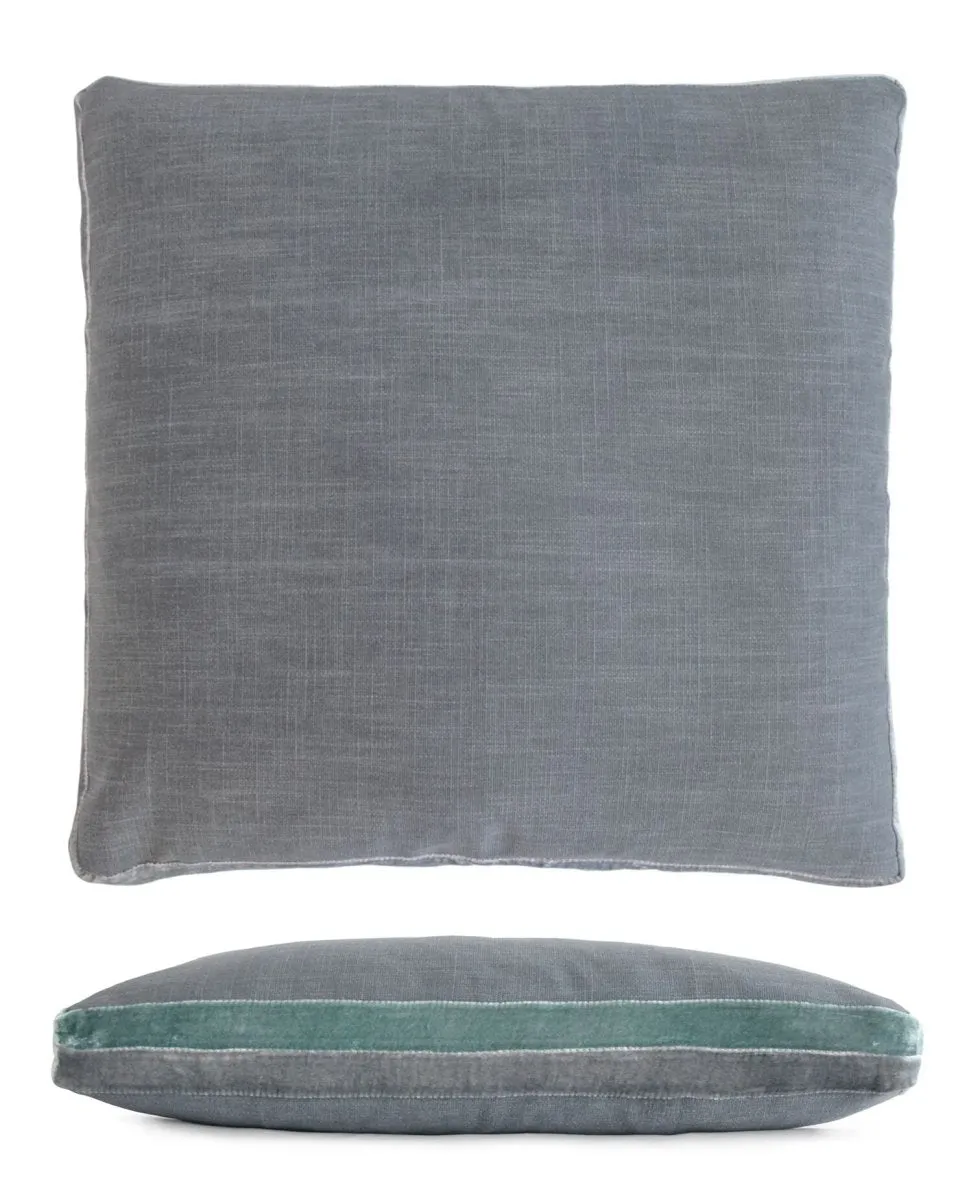 Jade Double Tuxedo Pillows by Kevin O’Brien Studio