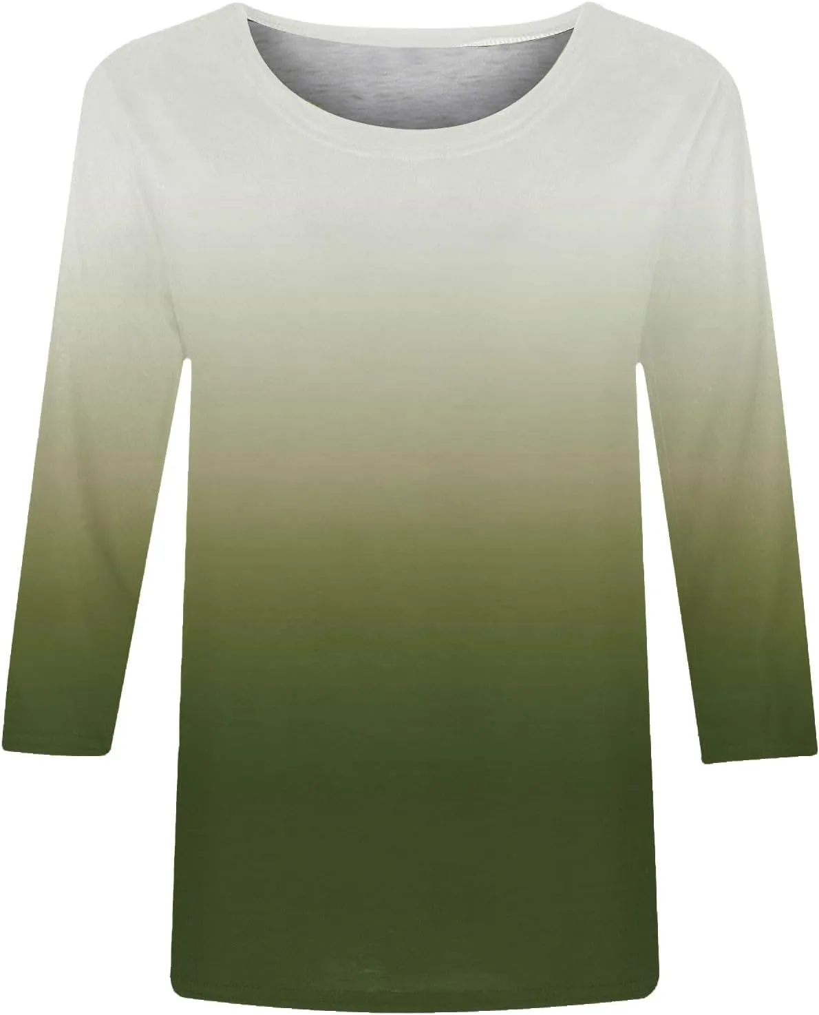 Kuluzego Women 3/4 Sleeve Tshirts Loose Fit Long Tops Tee for Women Crewneck Summer Fall Shirts 2025 Y2K 88