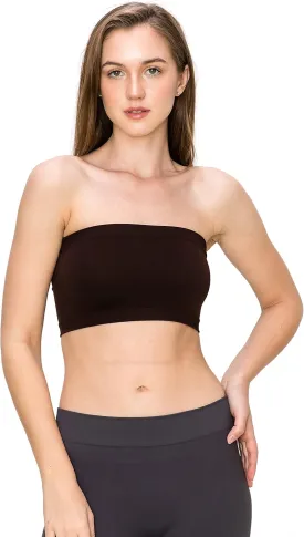 Kurve Seamless Bandeau Tube top - UV Protective Fabric, Rated UPF 50  (Non-Padded) -Made in USA-