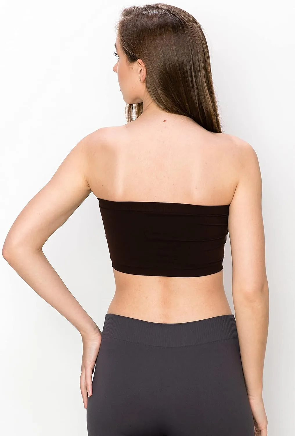 Kurve Seamless Bandeau Tube top - UV Protective Fabric, Rated UPF 50  (Non-Padded) -Made in USA-