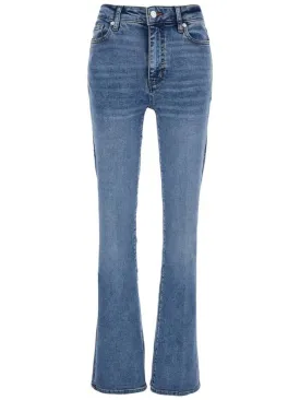 'Le Mini Boot' Blue Jeans With Flared Leg In Cotton Blend Woman
