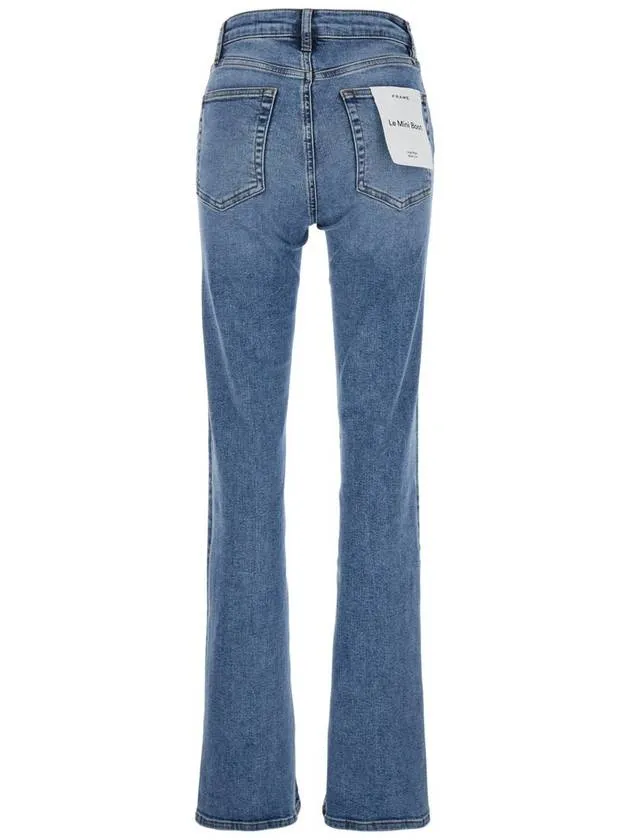 'Le Mini Boot' Blue Jeans With Flared Leg In Cotton Blend Woman