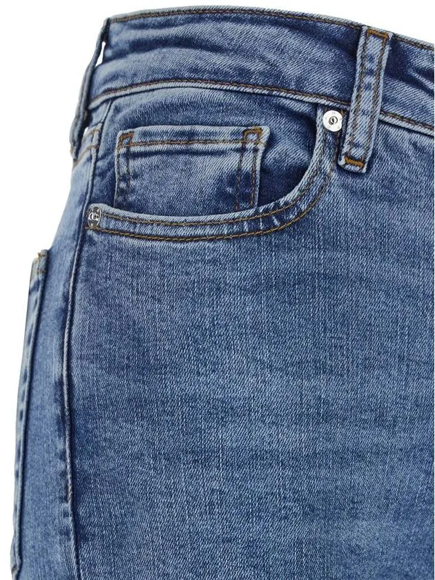 'Le Mini Boot' Blue Jeans With Flared Leg In Cotton Blend Woman