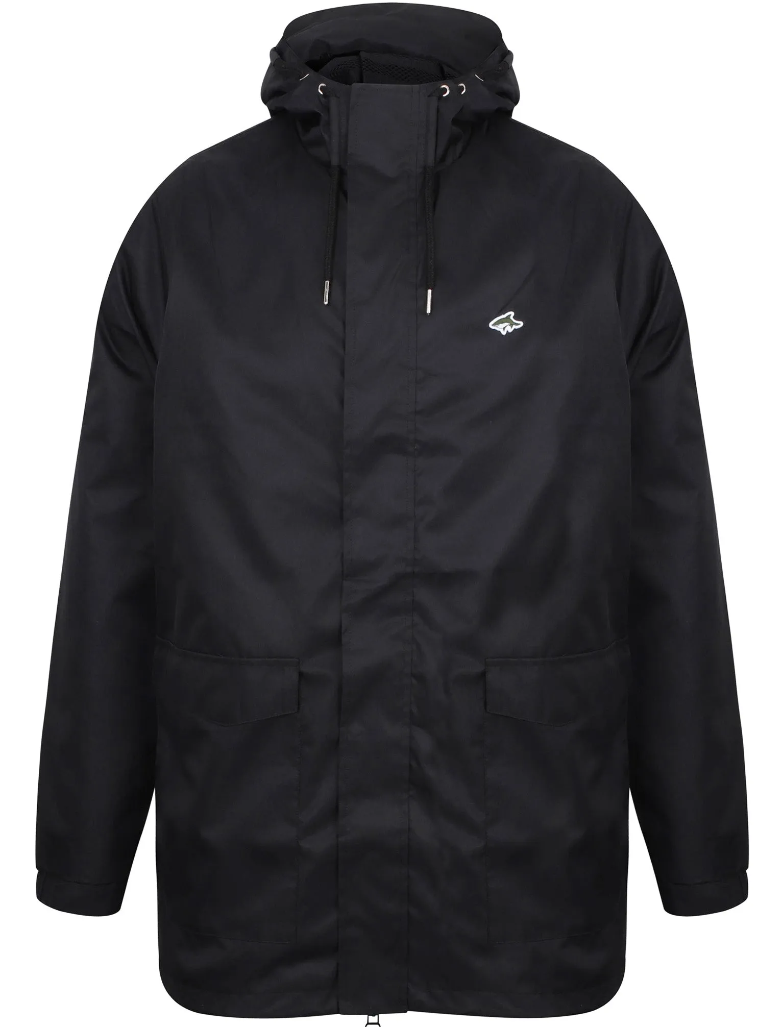 Litcham Lightweight Parka Jacket In Black - Le Shark