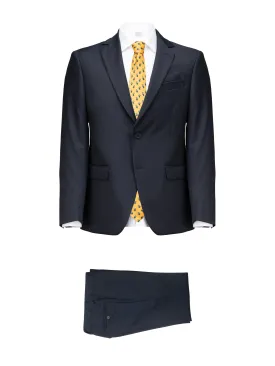Navy Pinstripe Wool Suit by Marlane