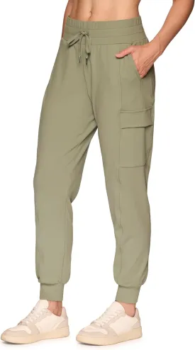 RBX Activewear Women's Jogger Pant Cargo Pants, Lightweight Buttery Soft Full Length Jogger Sweatpants with Pockets