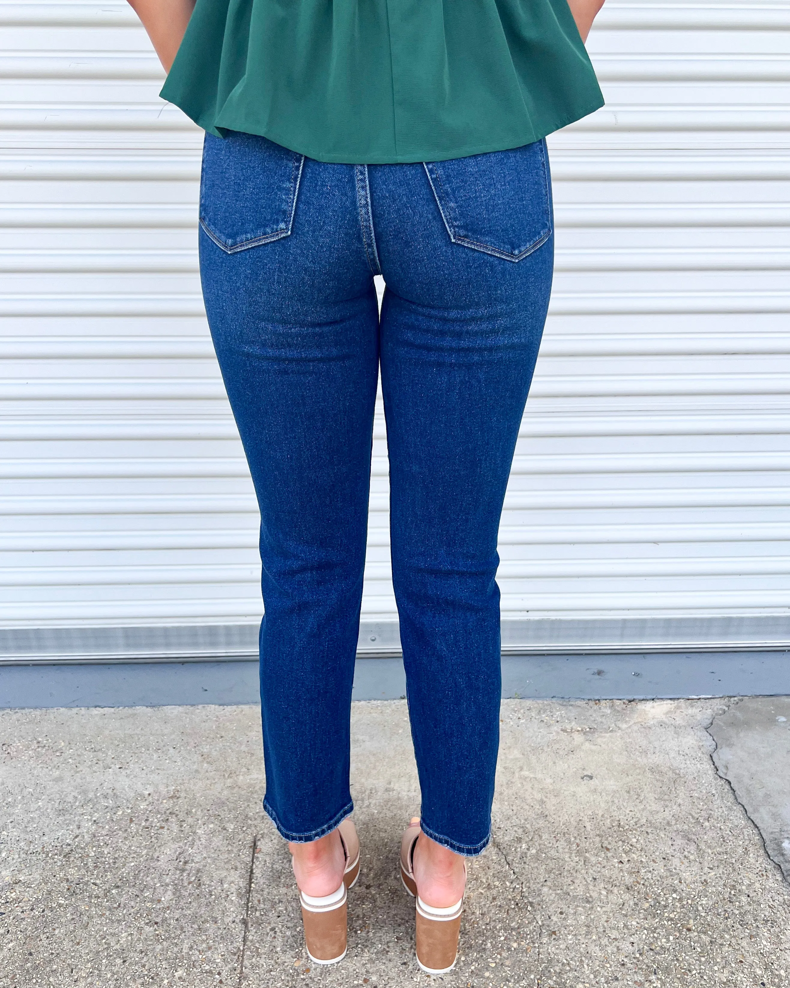RHYTHM AND BLUES STRAIGHT LEG DARK WASH DENIM