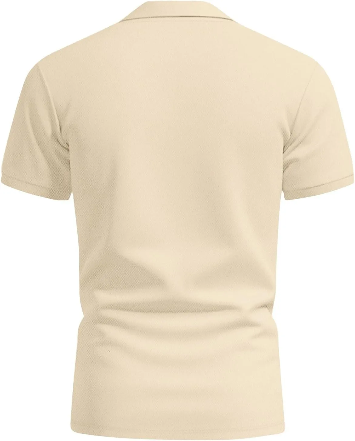 RTRDE Men's Casual Golf Shirts Short Sleeve Solid Color Business Casual Work Collared Shirts with Pocket Polos, M-5XL