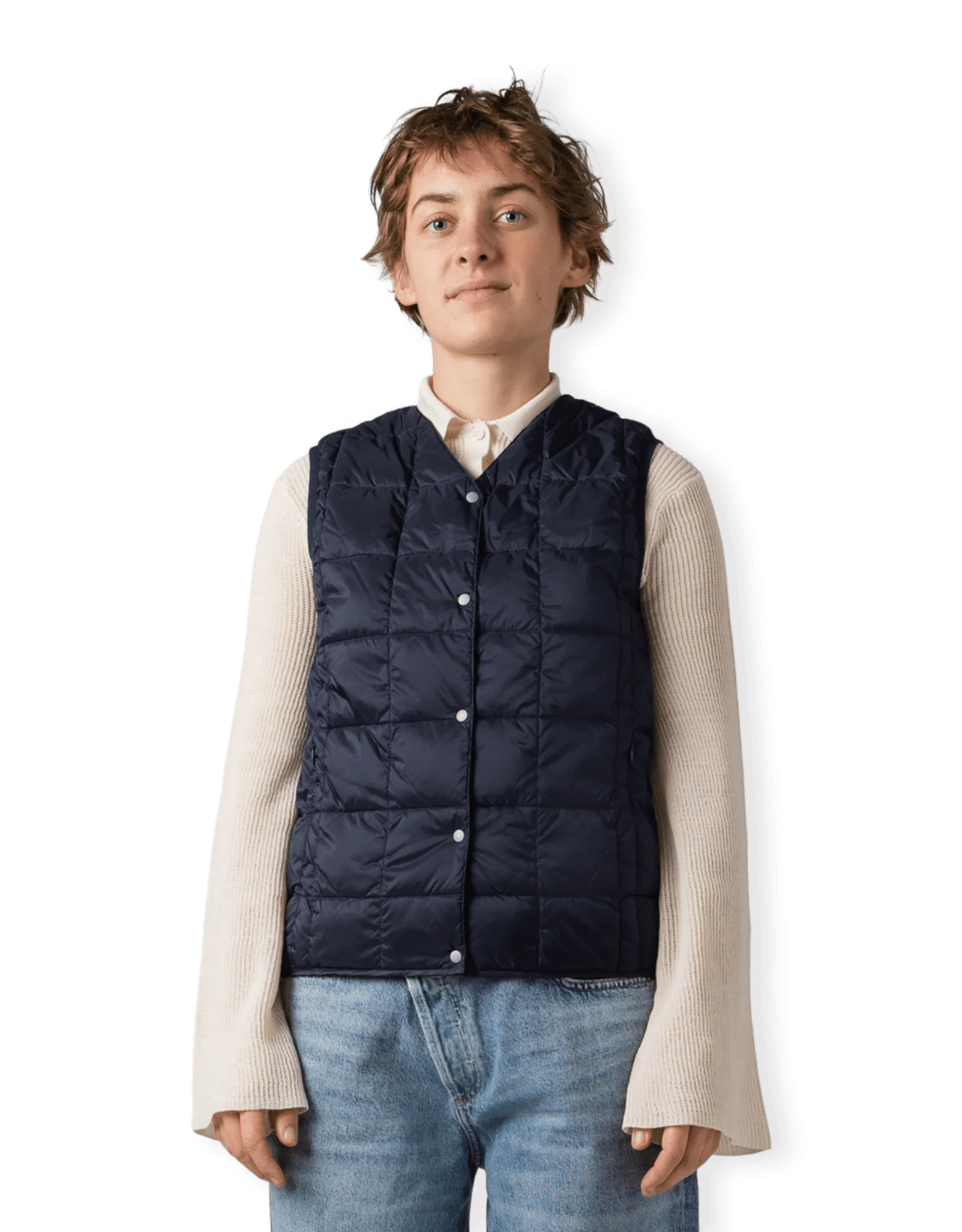V-Neck Button Down Vest