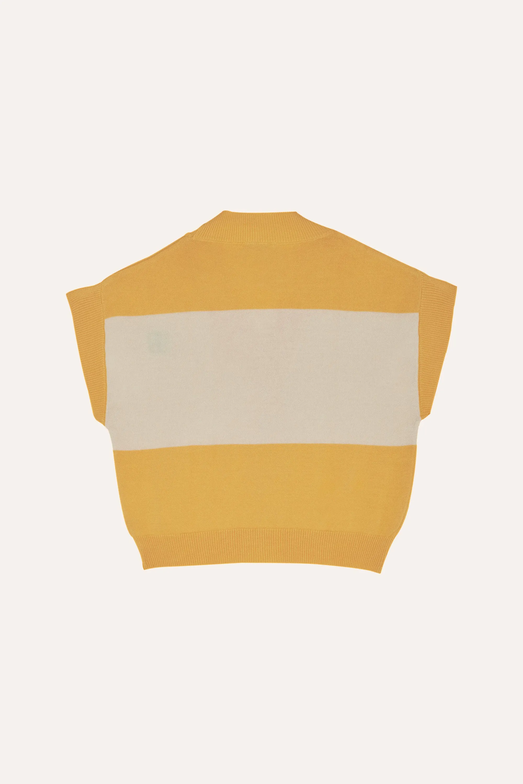vest striped button down - yellow
