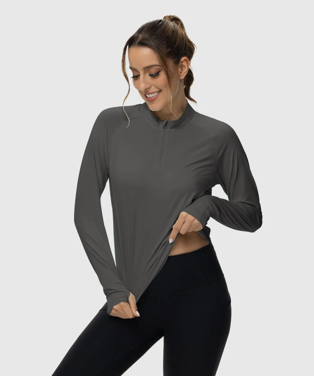 Women's Quarter Zip Sun Protection Garment