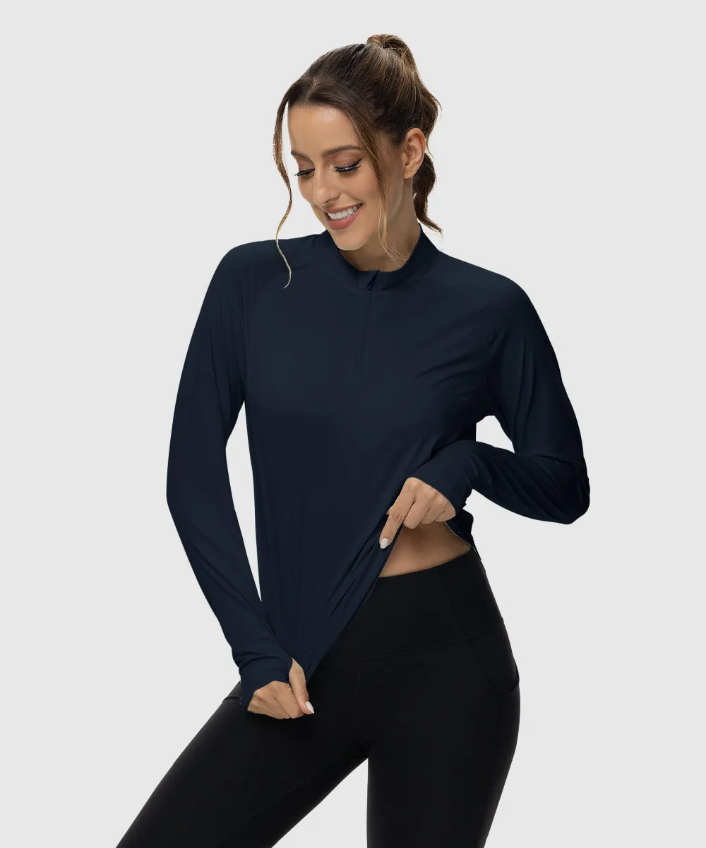 Women's Quarter Zip Sun Protection Garment