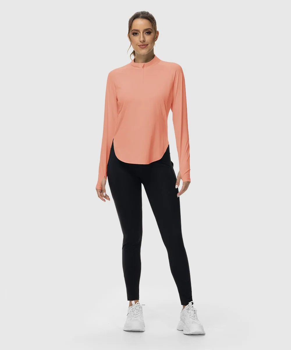Women's Quarter Zip Sun Protection Garment