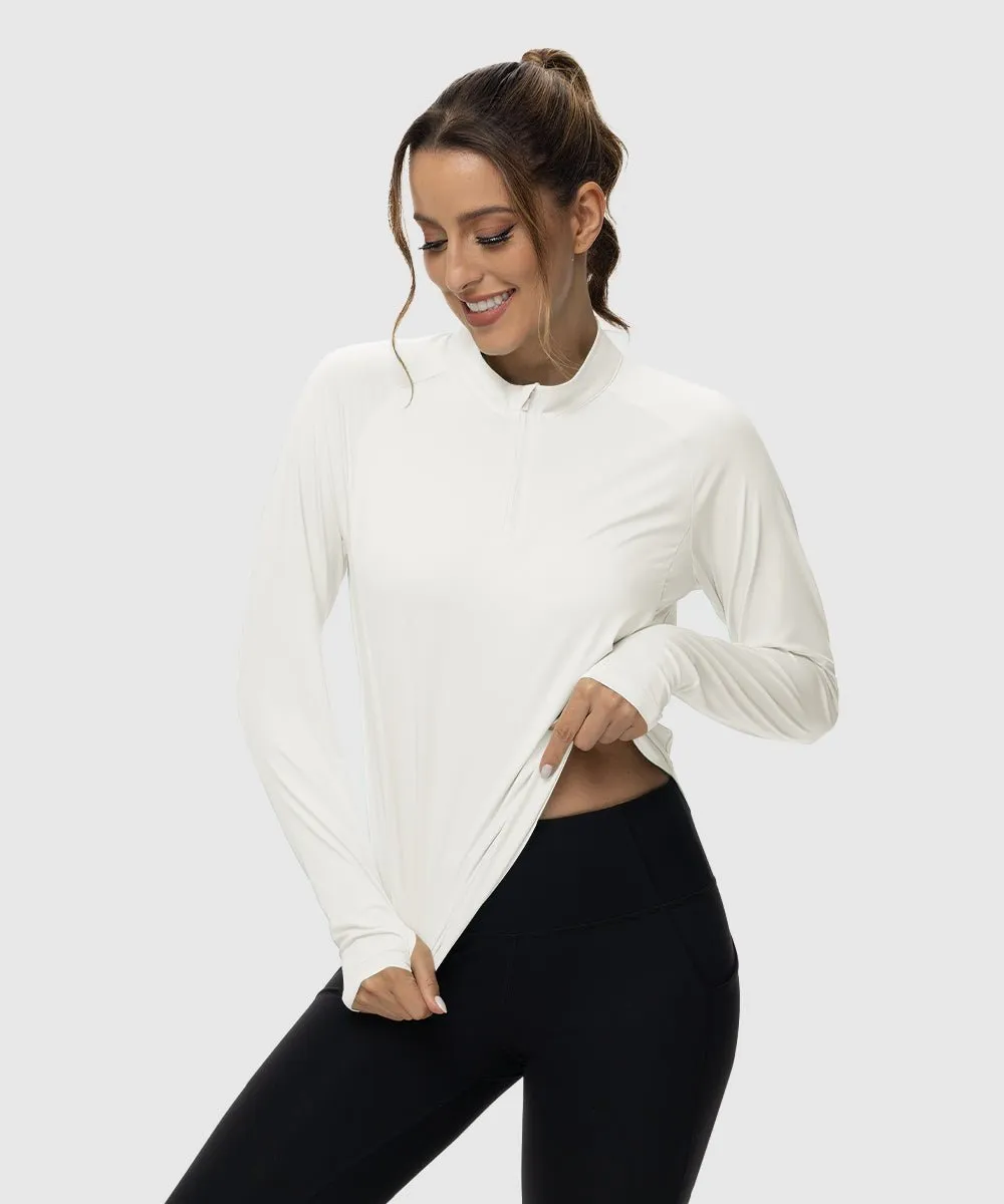 Women's Quarter Zip Sun Protection Garment