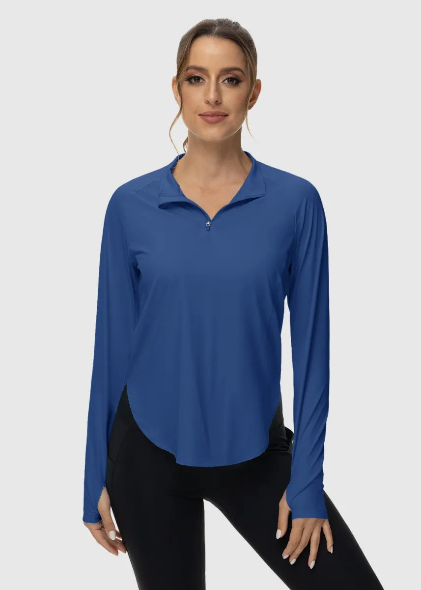 Women's Quarter Zip Sun Protection Garment