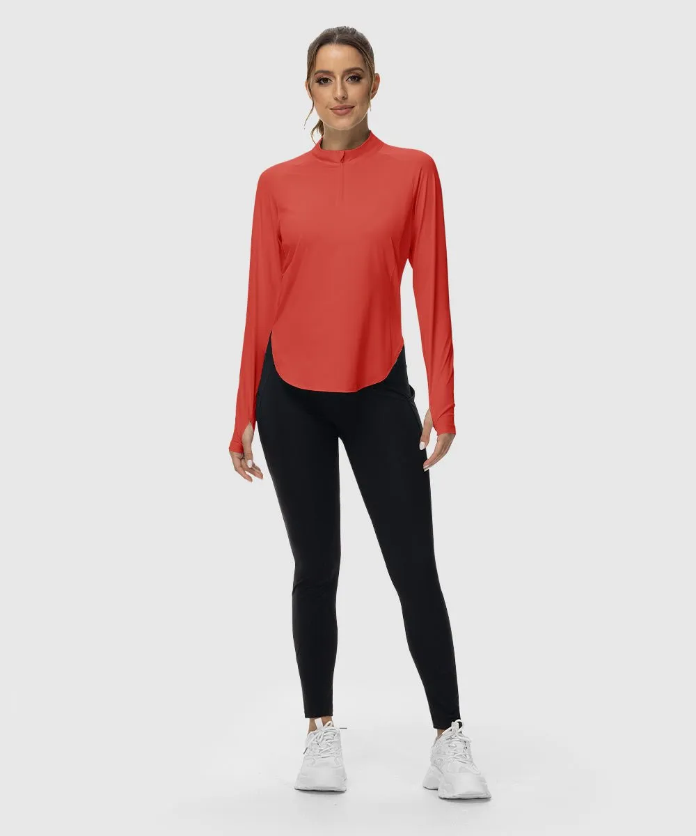 Women's Quarter Zip Sun Protection Garment