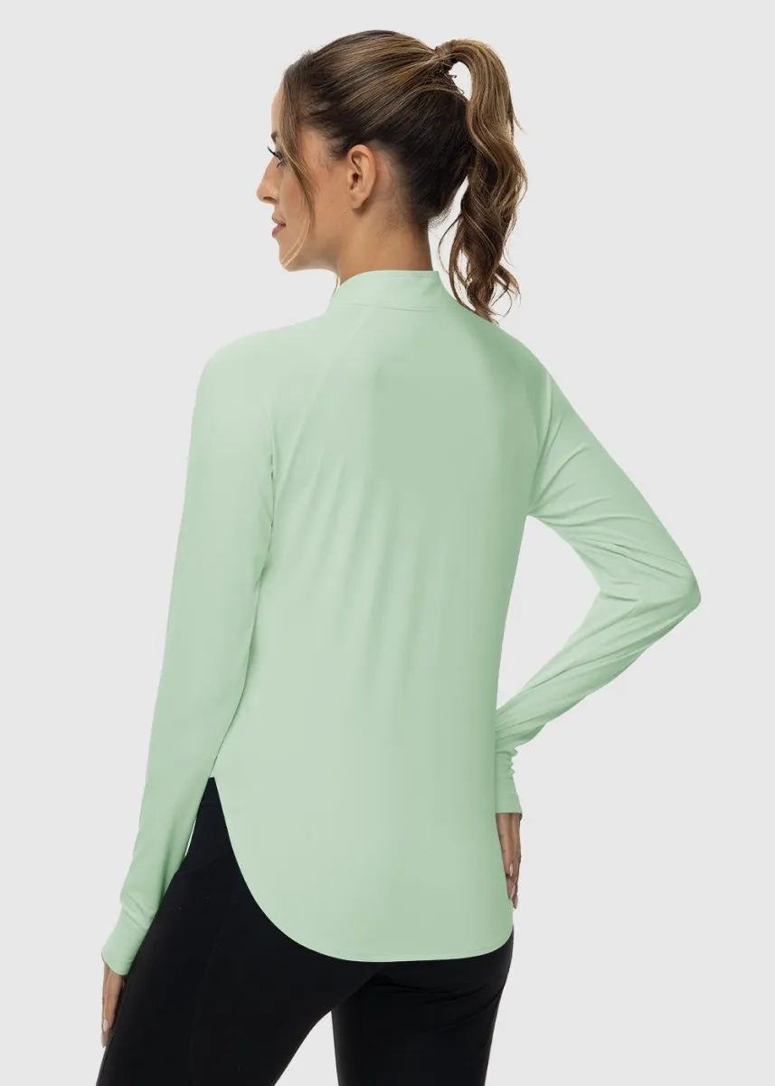 Women's Quarter Zip Sun Protection Garment