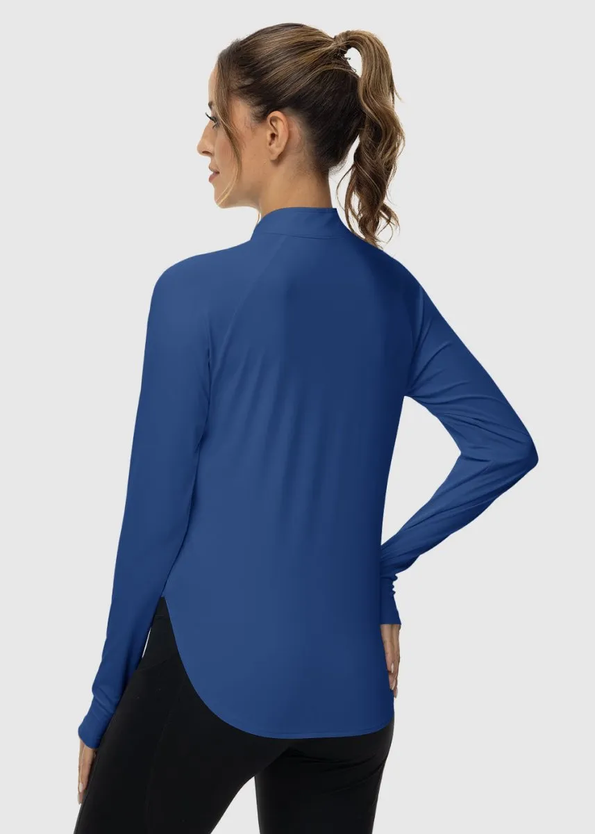 Women's Quarter Zip Sun Protection Garment