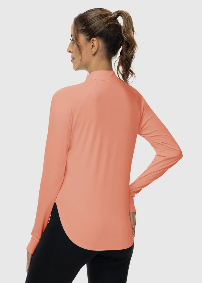 Women's Quarter Zip Sun Protection Garment