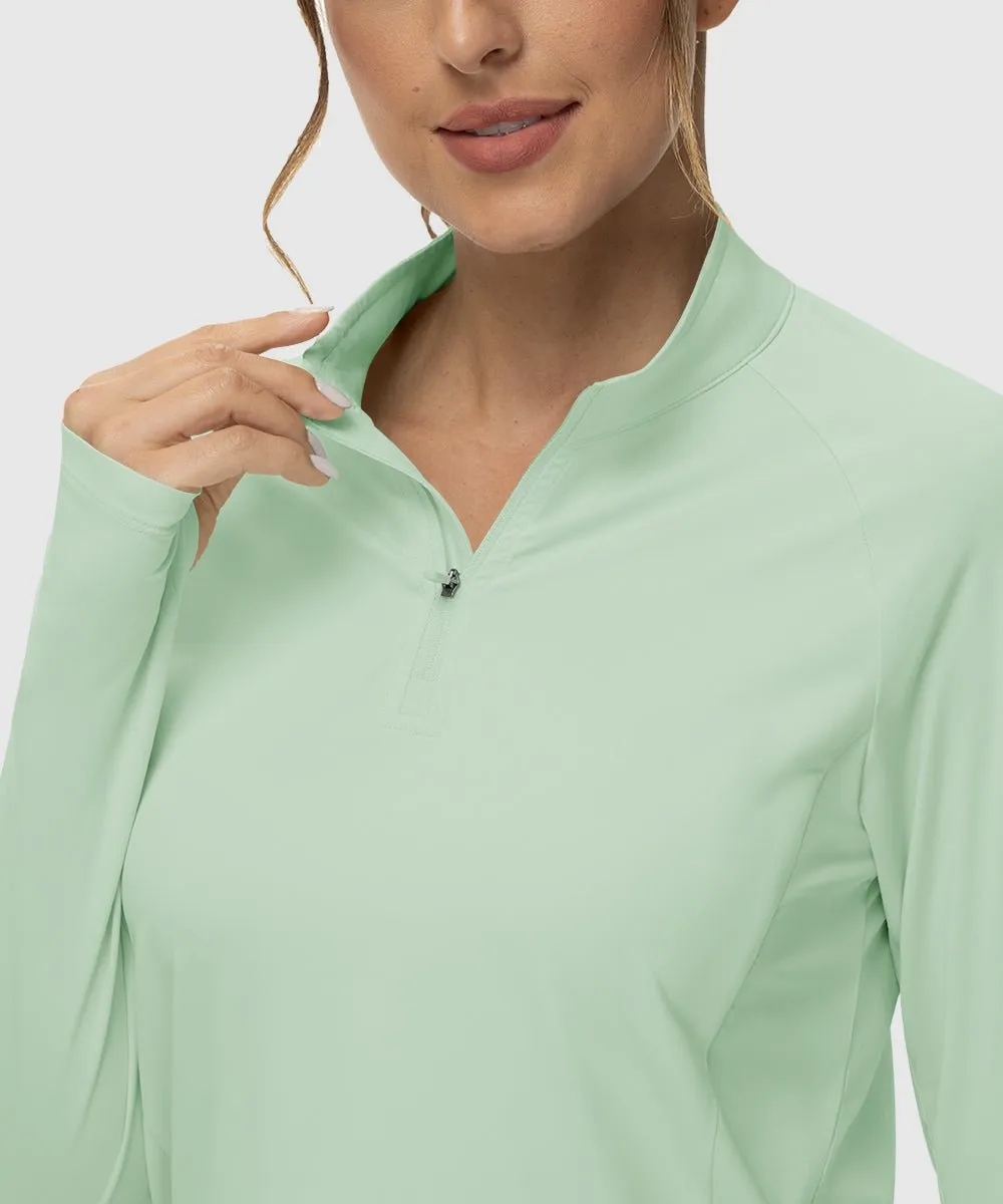Women's Quarter Zip Sun Protection Garment