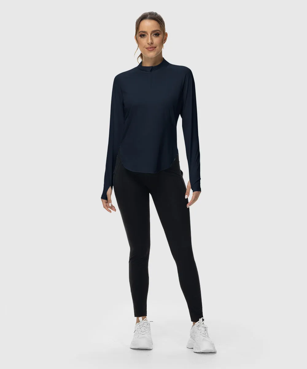 Women's Quarter Zip Sun Protection Garment