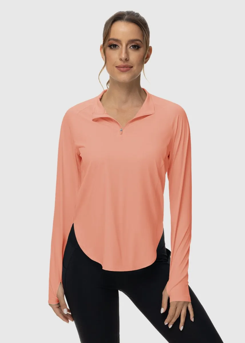 Women's Quarter Zip Sun Protection Garment