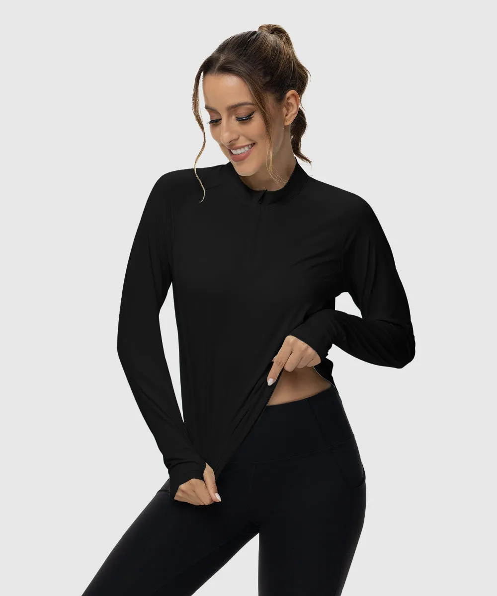 Women's Quarter Zip Sun Protection Garment