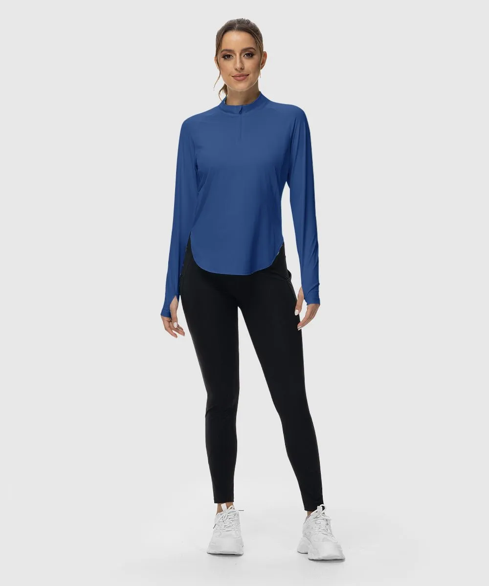Women's Quarter Zip Sun Protection Garment