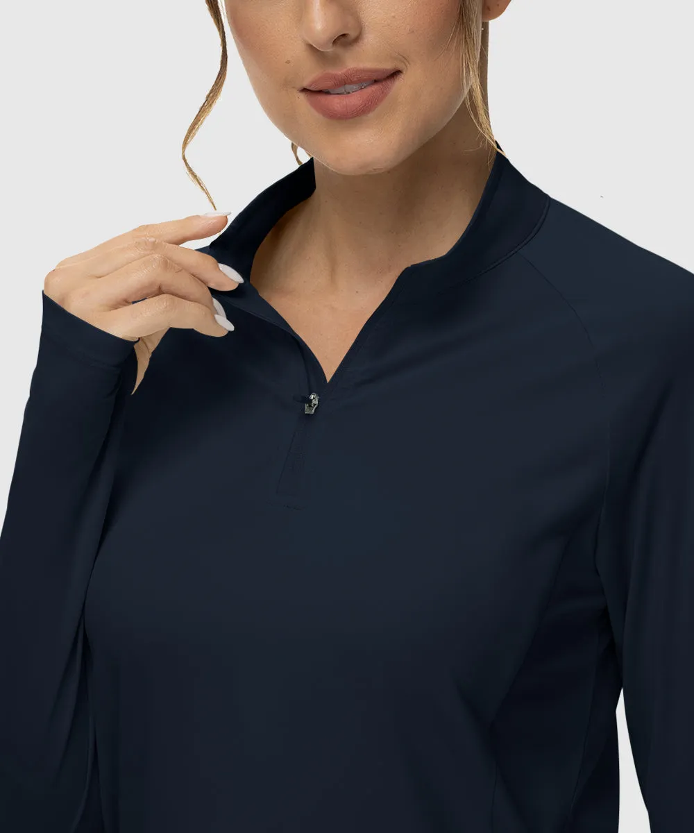 Women's Quarter Zip Sun Protection Garment