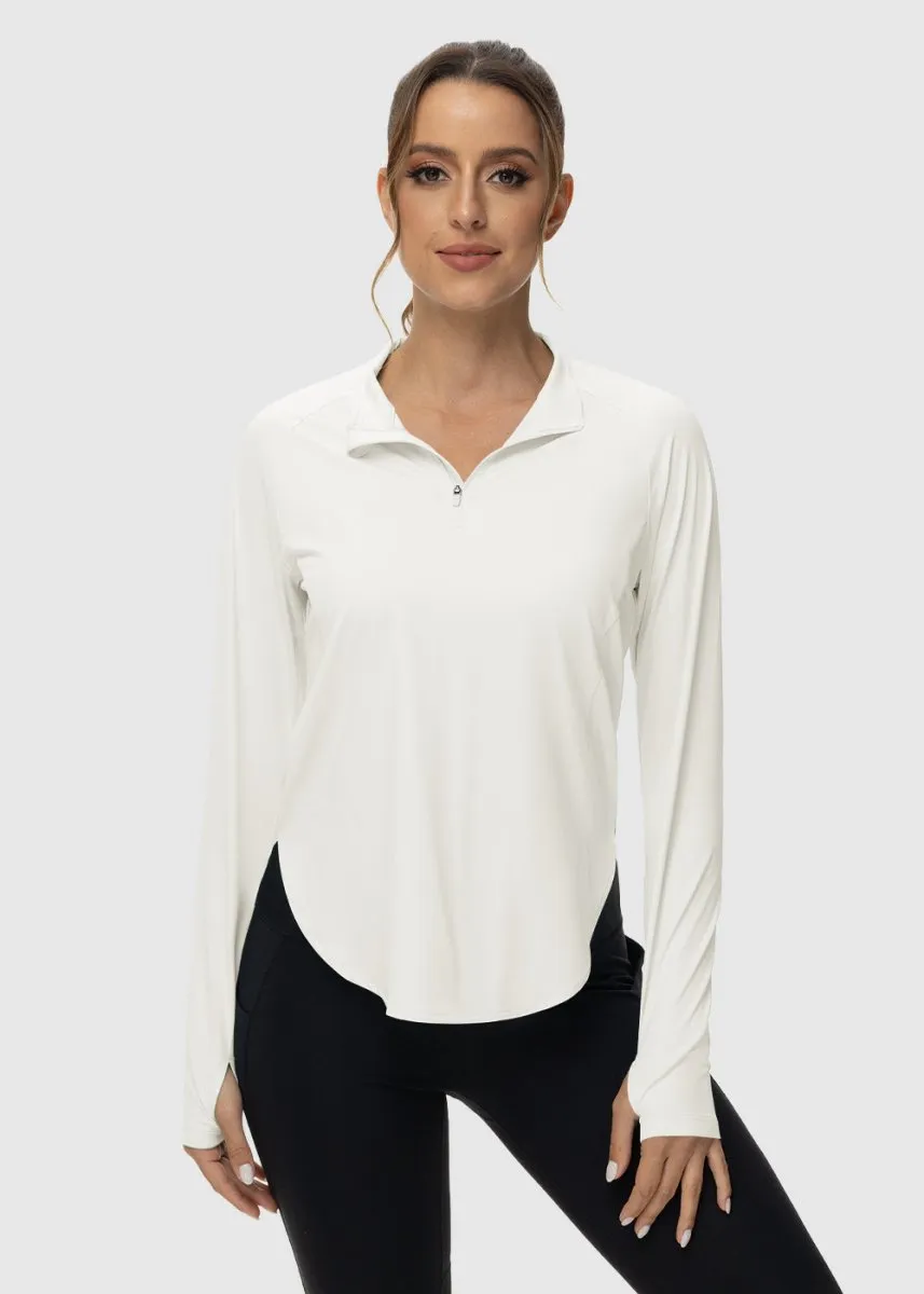 Women's Quarter Zip Sun Protection Garment