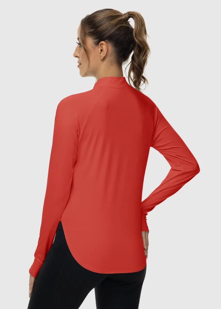 Women's Quarter Zip Sun Protection Garment