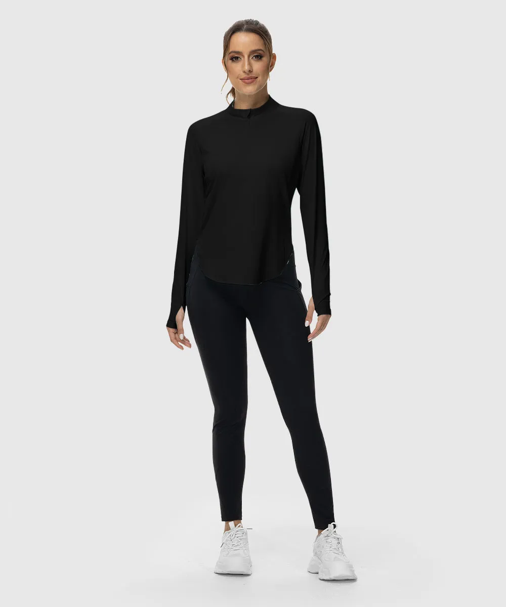 Women's Quarter Zip Sun Protection Garment