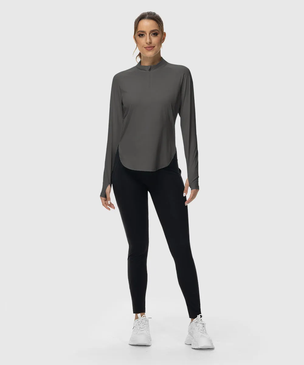 Women's Quarter Zip Sun Protection Garment