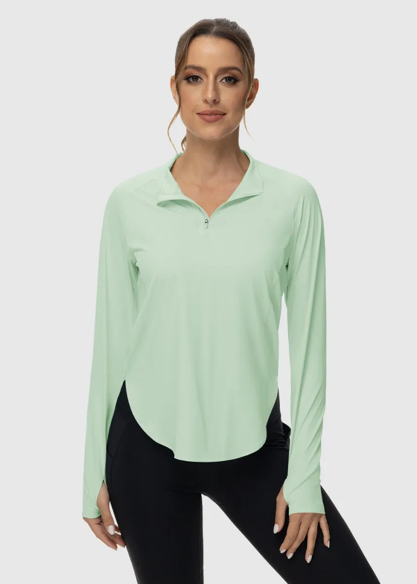 Women's Quarter Zip Sun Protection Garment