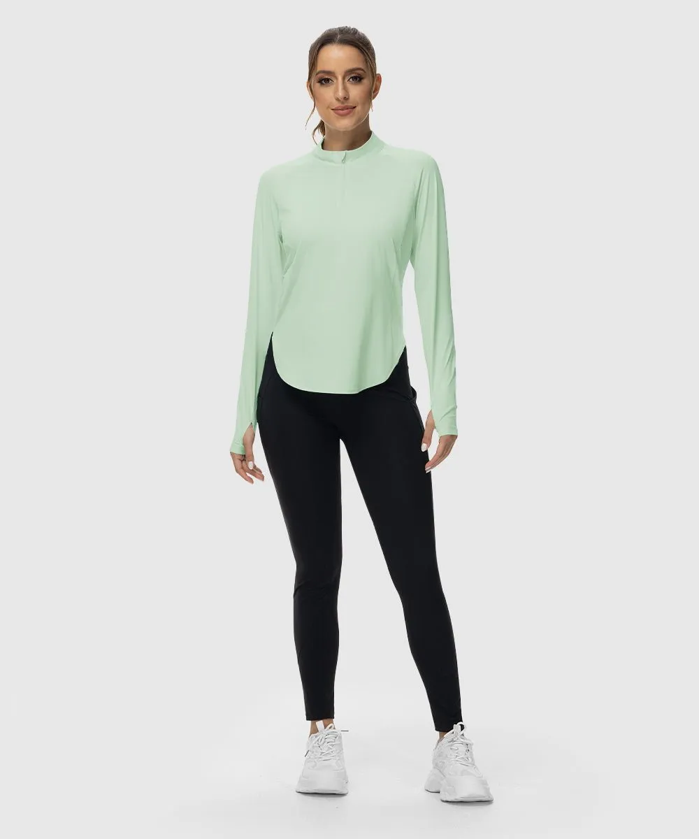 Women's Quarter Zip Sun Protection Garment
